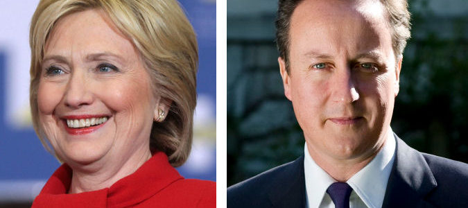 Hillary Clinton and David Cameron