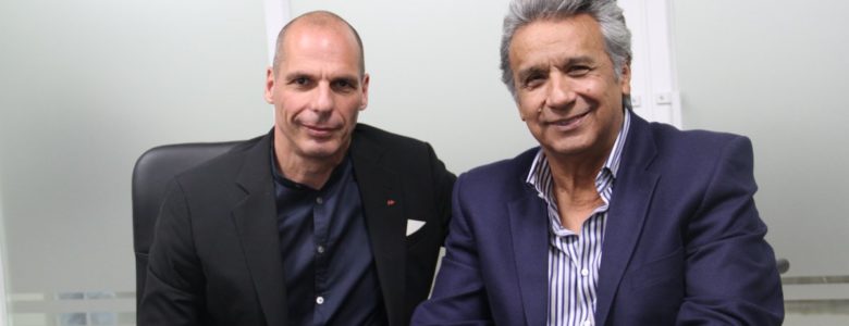 Mr. Varoufakis was received by the President-elect of the Republic, Mr. Lenin Moreno