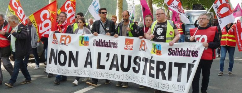 French workers protest Macron’s labour reform – and the troika’s arrival in Paris