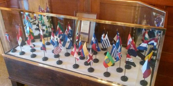 Bretton Woods Conference Participating Nations Flag Display