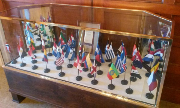Bretton Woods Conference Participating Nations Flag Display