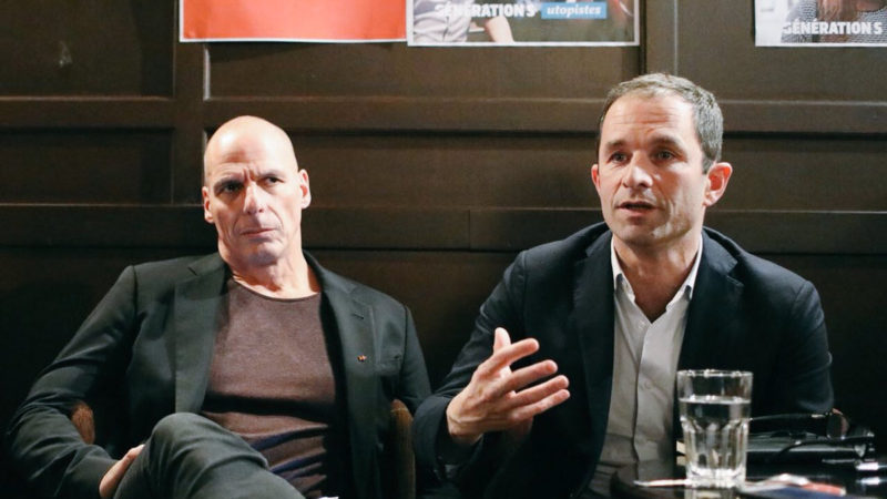 Yanis Varoufakis and Benoit Hamon