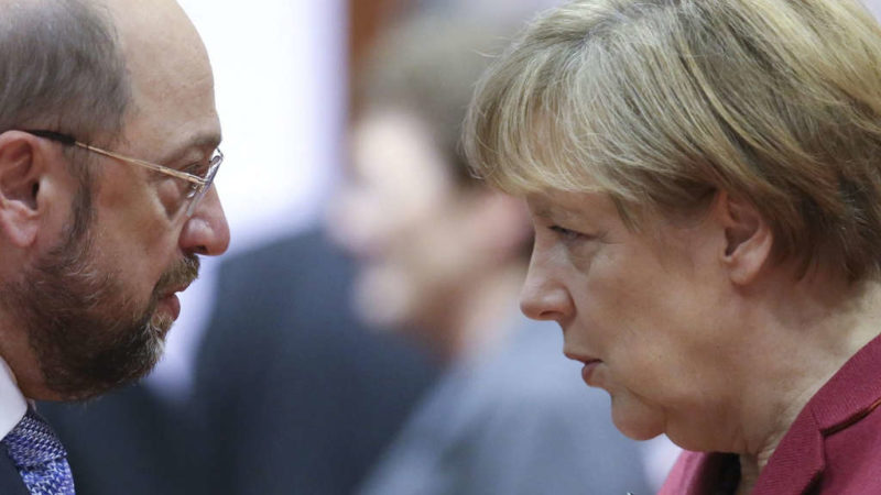 Merkel and Schulz